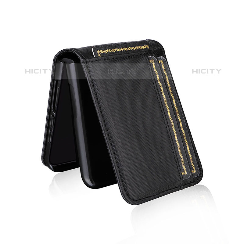 Funda Bumper Lujo Cuero y Plastico Mate Carcasa LZ1 para Samsung Galaxy Z Flip5 5G