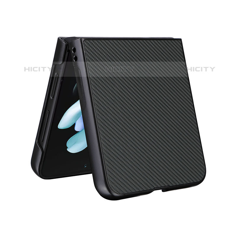 Funda Bumper Lujo Cuero y Plastico Mate Carcasa LZ3 para Samsung Galaxy Z Flip5 5G