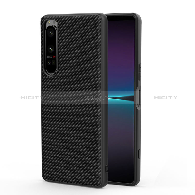 Funda Bumper Lujo Cuero y Plastico Mate Carcasa para Sony Xperia 1 IV