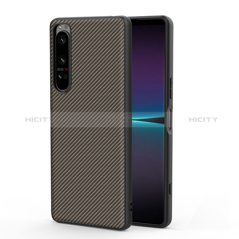 Funda Bumper Lujo Cuero y Plastico Mate Carcasa para Sony Xperia 1 IV