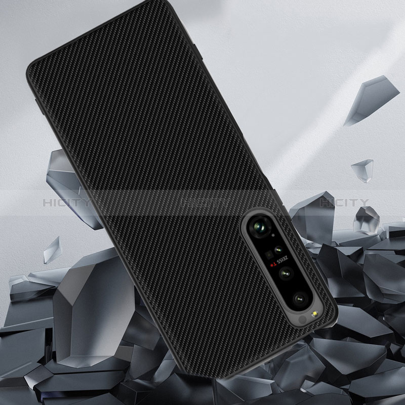 Funda Bumper Lujo Cuero y Plastico Mate Carcasa para Sony Xperia 1 IV