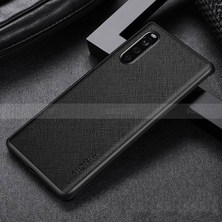 Funda Bumper Lujo Cuero y Plastico Mate Carcasa para Sony Xperia 10 III