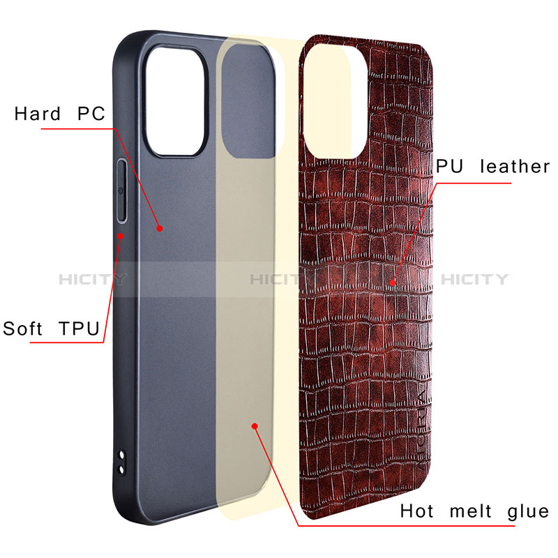 Funda Bumper Lujo Cuero y Plastico Mate Carcasa para Sony Xperia 10 V