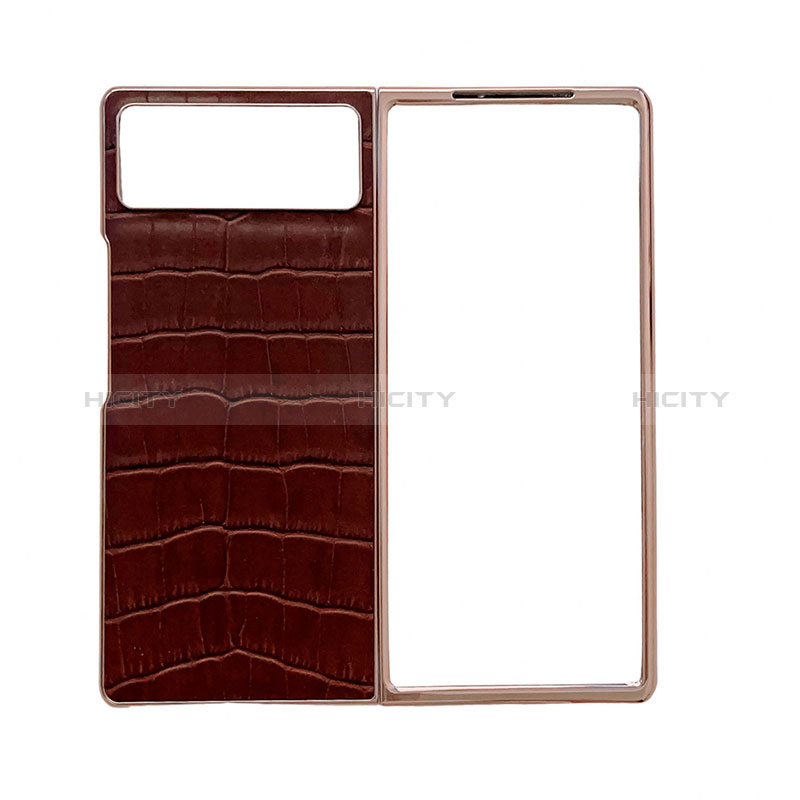 Funda Bumper Lujo Cuero y Plastico Mate Carcasa para Xiaomi Mix Fold 2 5G