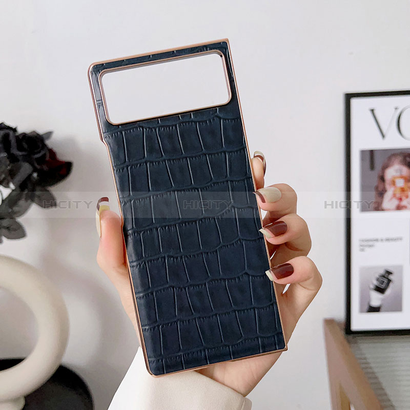 Funda Bumper Lujo Cuero y Plastico Mate Carcasa para Xiaomi Mix Fold 2 5G