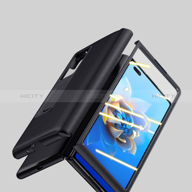 Funda Bumper Lujo Cuero y Plastico Mate Carcasa QK1 para Huawei Mate X2