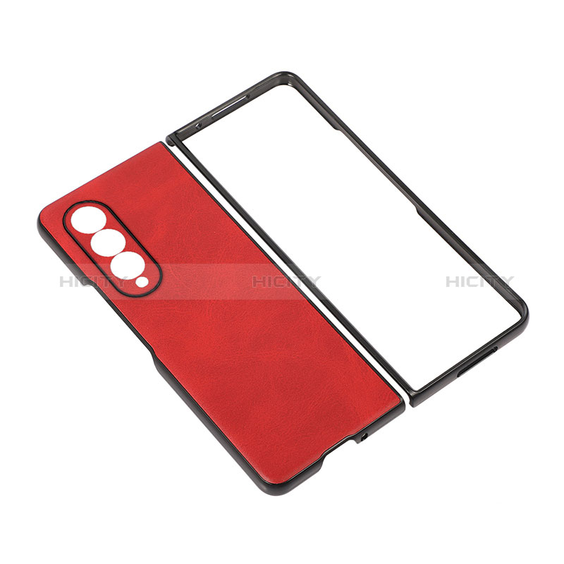 Funda Bumper Lujo Cuero y Plastico Mate Carcasa R02 para Samsung Galaxy Z Fold3 5G