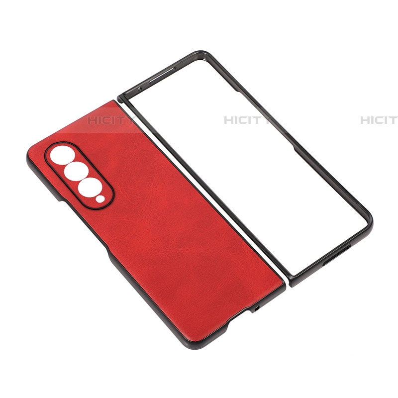 Funda Bumper Lujo Cuero y Plastico Mate Carcasa R02 para Samsung Galaxy Z Fold4 5G