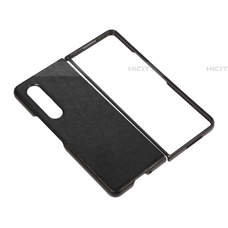 Funda Bumper Lujo Cuero y Plastico Mate Carcasa R06 para Samsung Galaxy Z Fold4 5G