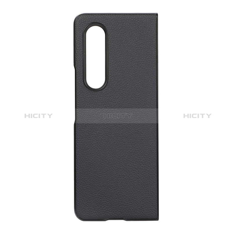 Funda Bumper Lujo Cuero y Plastico Mate Carcasa R08 para Samsung Galaxy Z Fold3 5G