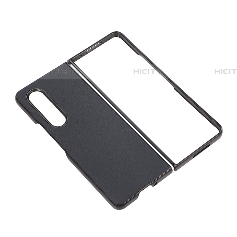 Funda Bumper Lujo Cuero y Plastico Mate Carcasa R08 para Samsung Galaxy Z Fold4 5G