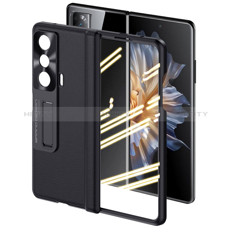 Funda Bumper Lujo Cuero y Plastico Mate Carcasa S01 para Huawei Honor Magic Vs 5G