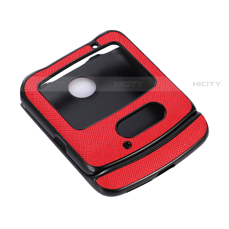 Funda Bumper Lujo Cuero y Plastico Mate Carcasa S01 para Motorola Moto RAZR (2022) 5G