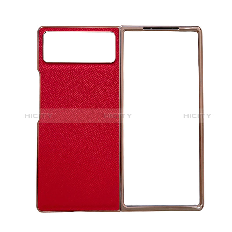 Funda Bumper Lujo Cuero y Plastico Mate Carcasa S01 para Xiaomi Mix Fold 2 5G