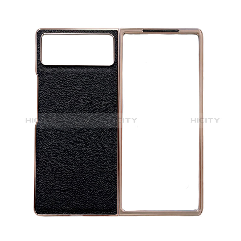 Funda Bumper Lujo Cuero y Plastico Mate Carcasa S02 para Xiaomi Mix Fold 2 5G