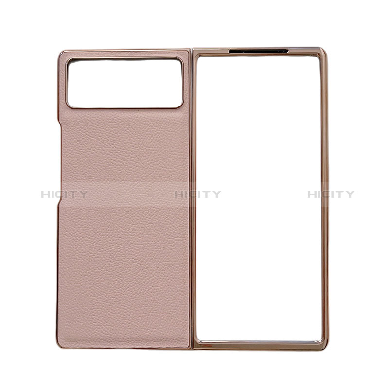 Funda Bumper Lujo Cuero y Plastico Mate Carcasa S02 para Xiaomi Mix Fold 2 5G