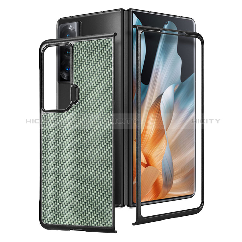 Funda Bumper Lujo Cuero y Plastico Mate Carcasa S02D para Huawei Honor Magic Vs Ultimate 5G