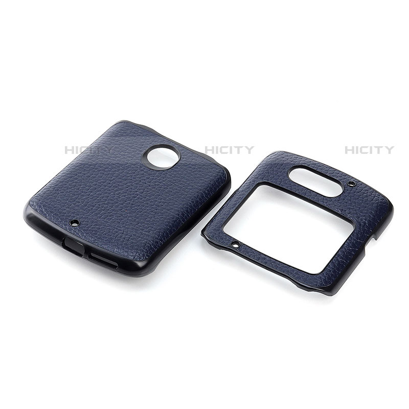 Funda Bumper Lujo Cuero y Plastico Mate Carcasa S03 para Motorola Moto RAZR (2022) 5G