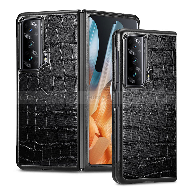 Funda Bumper Lujo Cuero y Plastico Mate Carcasa S03D para Huawei Honor Magic Vs 5G