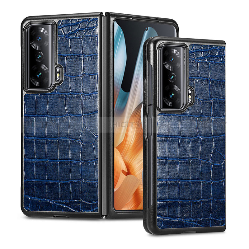 Funda Bumper Lujo Cuero y Plastico Mate Carcasa S03D para Huawei Honor Magic Vs 5G