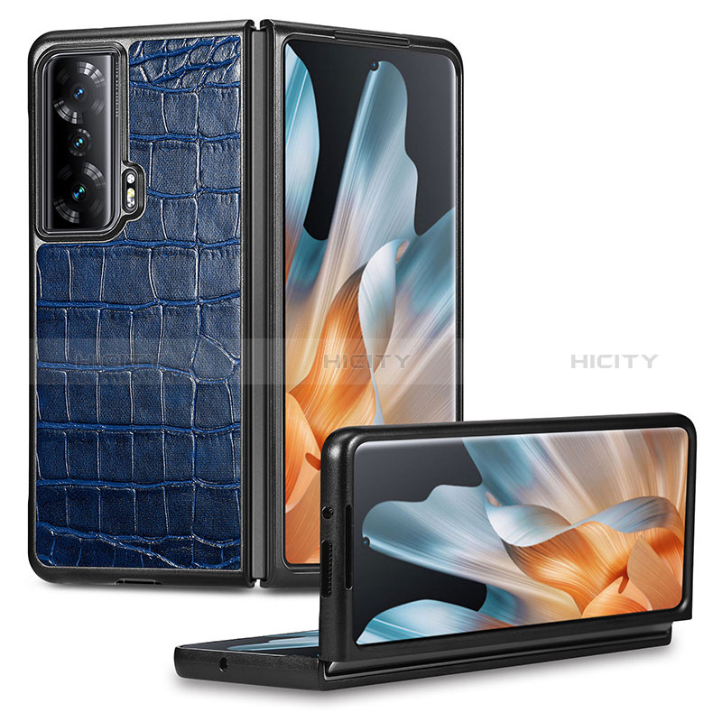 Funda Bumper Lujo Cuero y Plastico Mate Carcasa S03D para Huawei Honor Magic Vs Ultimate 5G