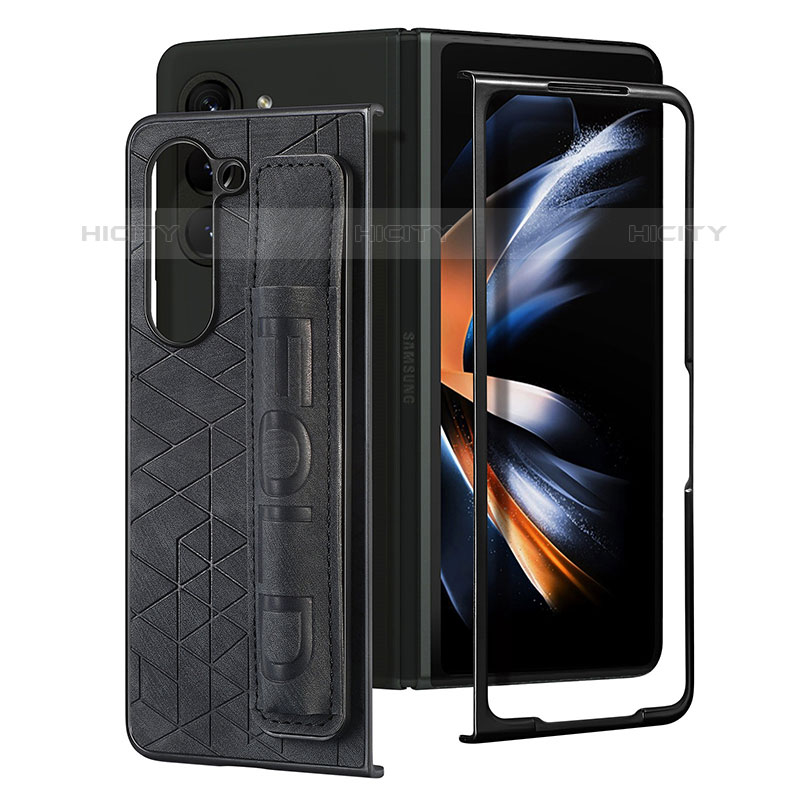 Funda Bumper Lujo Cuero y Plastico Mate Carcasa S03D para Samsung Galaxy Z Fold5 5G