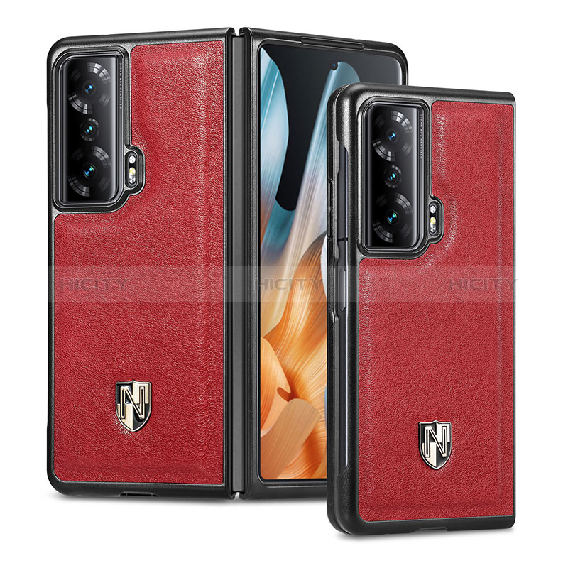 Funda Bumper Lujo Cuero y Plastico Mate Carcasa S04D para Huawei Honor Magic Vs 5G