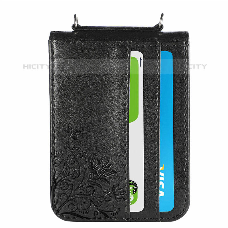 Funda Bumper Lujo Cuero y Plastico Mate Carcasa S04D para Samsung Galaxy Z Flip5 5G