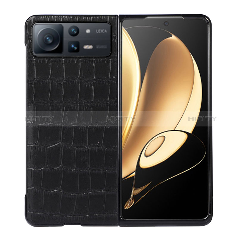 Funda Bumper Lujo Cuero y Plastico Mate Carcasa S06 para Xiaomi Mix Fold 2 5G