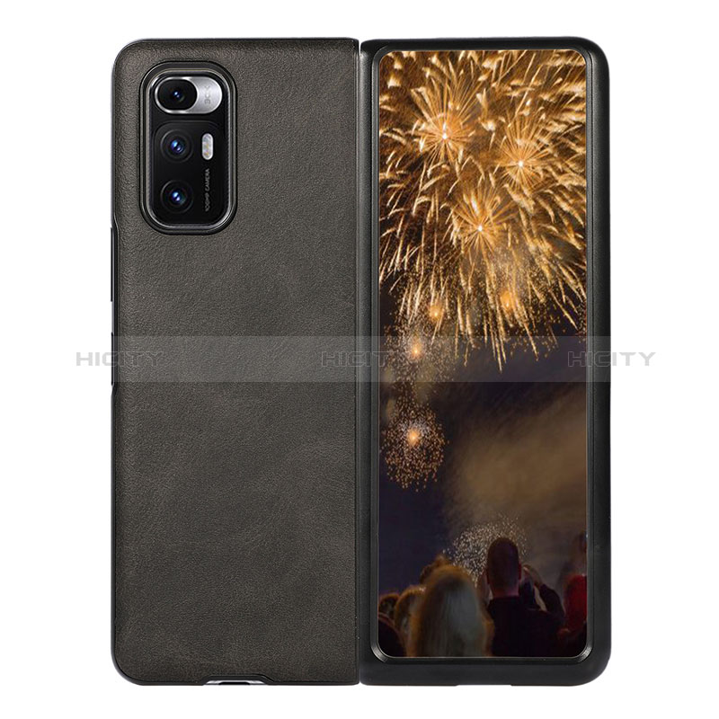 Funda Bumper Lujo Cuero y Plastico Mate Carcasa S06 para Xiaomi Mix Fold 5G