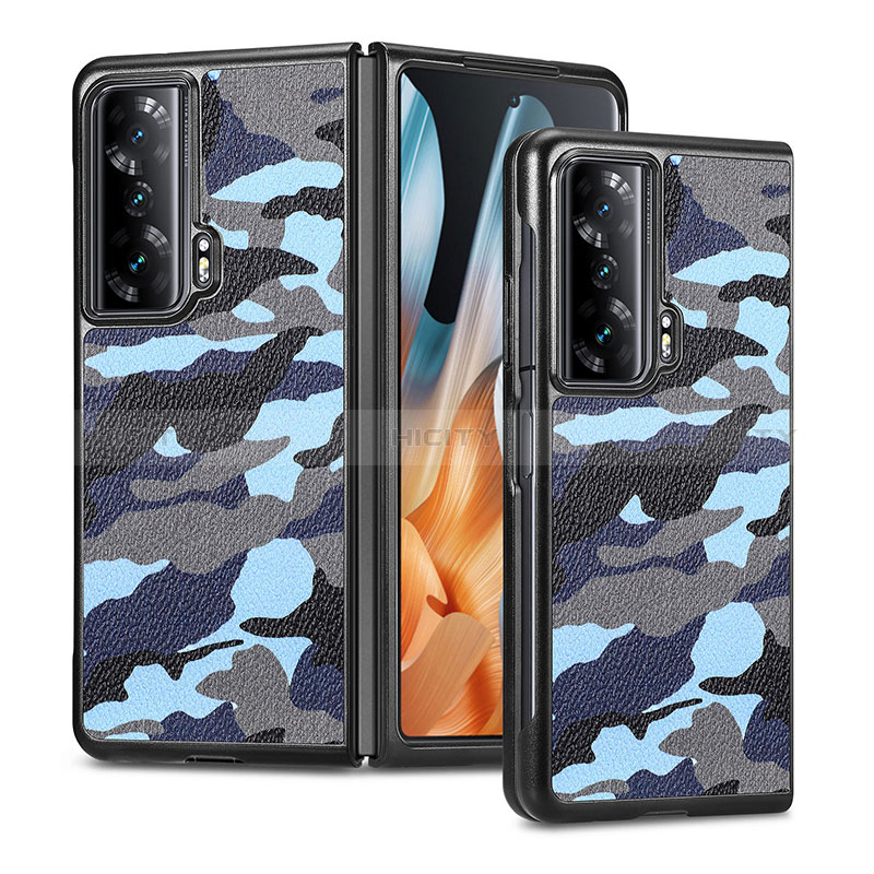 Funda Bumper Lujo Cuero y Plastico Mate Carcasa S06D para Huawei Honor Magic Vs Ultimate 5G