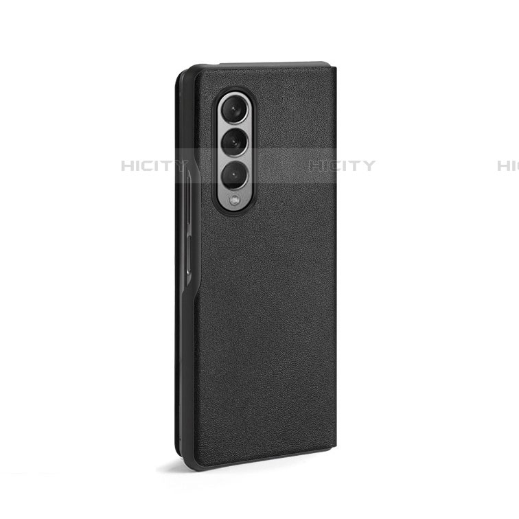 Funda Bumper Lujo Cuero y Plastico Mate Carcasa S08 para Samsung Galaxy Z Fold4 5G