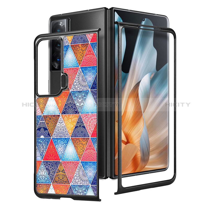 Funda Bumper Lujo Cuero y Plastico Mate Carcasa S09D para Huawei Honor Magic Vs 5G