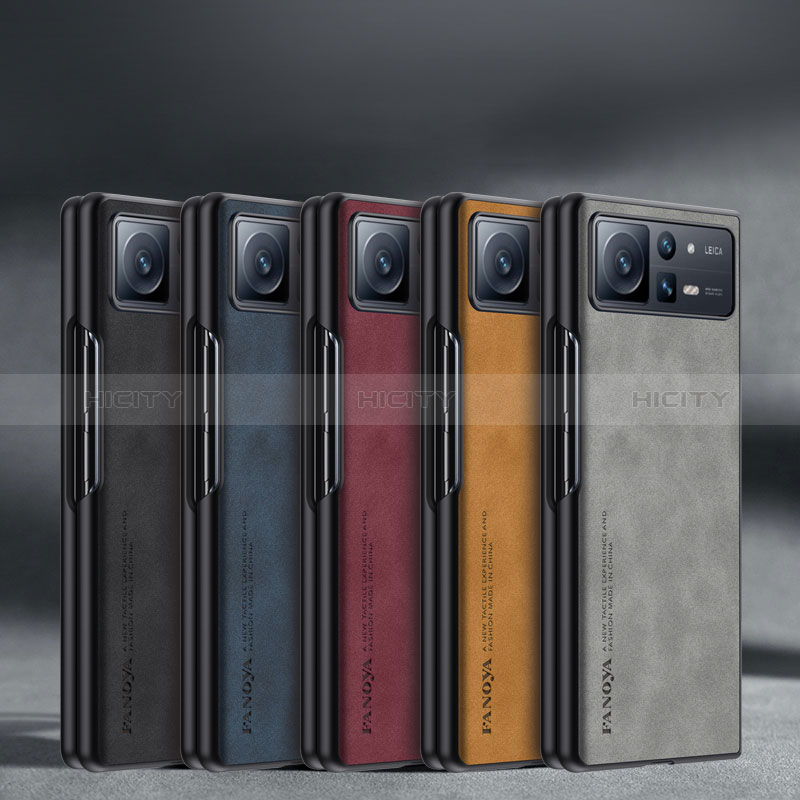 Funda Bumper Lujo Cuero y Plastico Mate Carcasa S10 para Xiaomi Mix Fold 2 5G