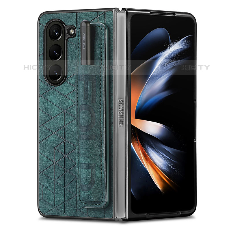 Funda Bumper Lujo Cuero y Plastico Mate Carcasa S11D para Samsung Galaxy Z Fold5 5G