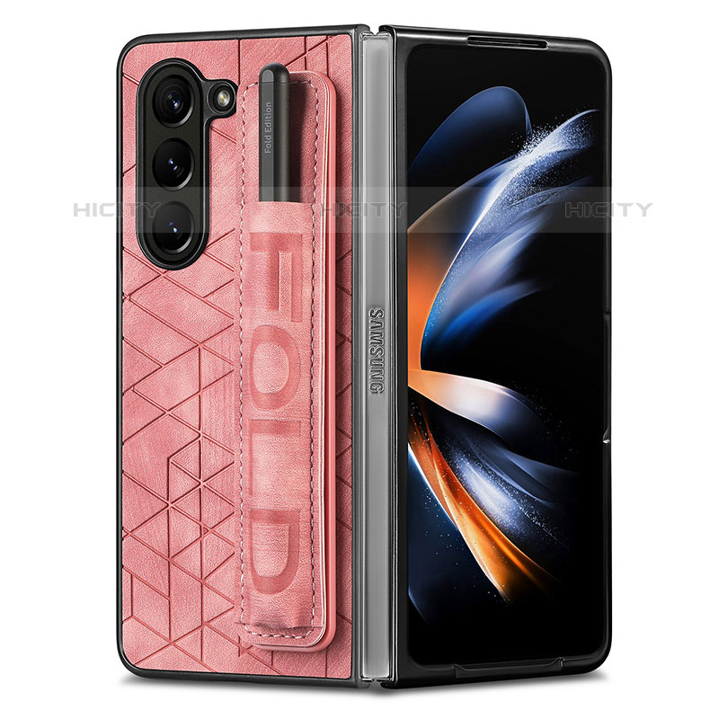 Funda Bumper Lujo Cuero y Plastico Mate Carcasa S11D para Samsung Galaxy Z Fold5 5G