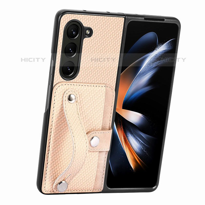 Funda Bumper Lujo Cuero y Plastico Mate Carcasa S13D para Samsung Galaxy Z Fold5 5G