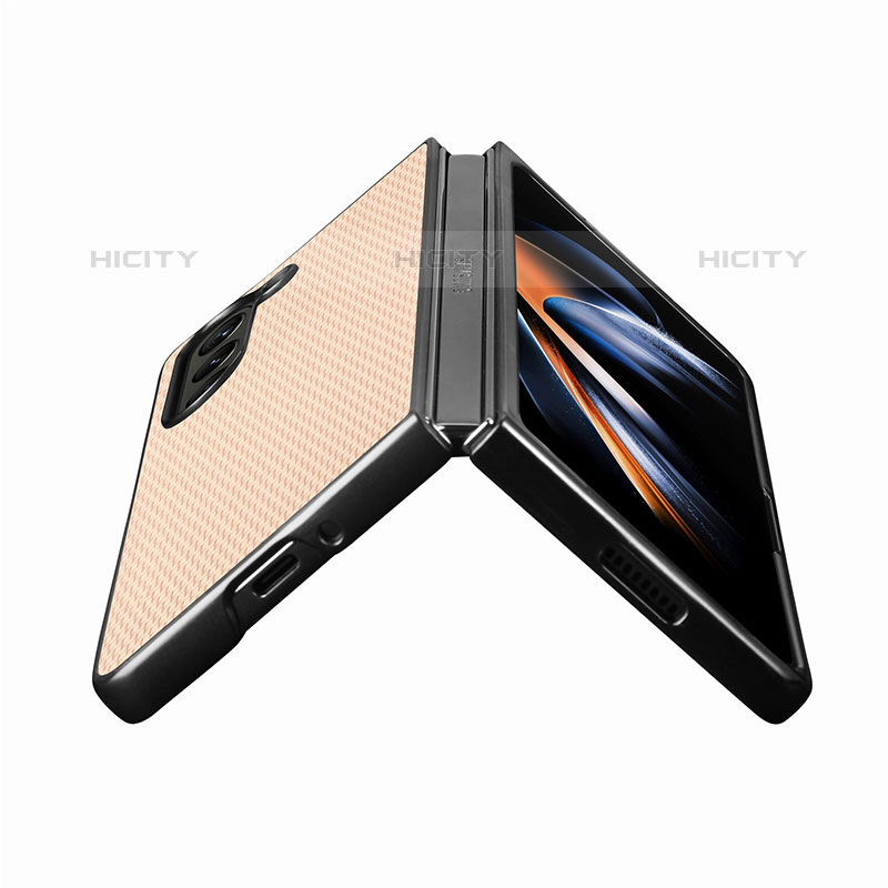 Funda Bumper Lujo Cuero y Plastico Mate Carcasa SD1 para Samsung Galaxy Z Fold5 5G