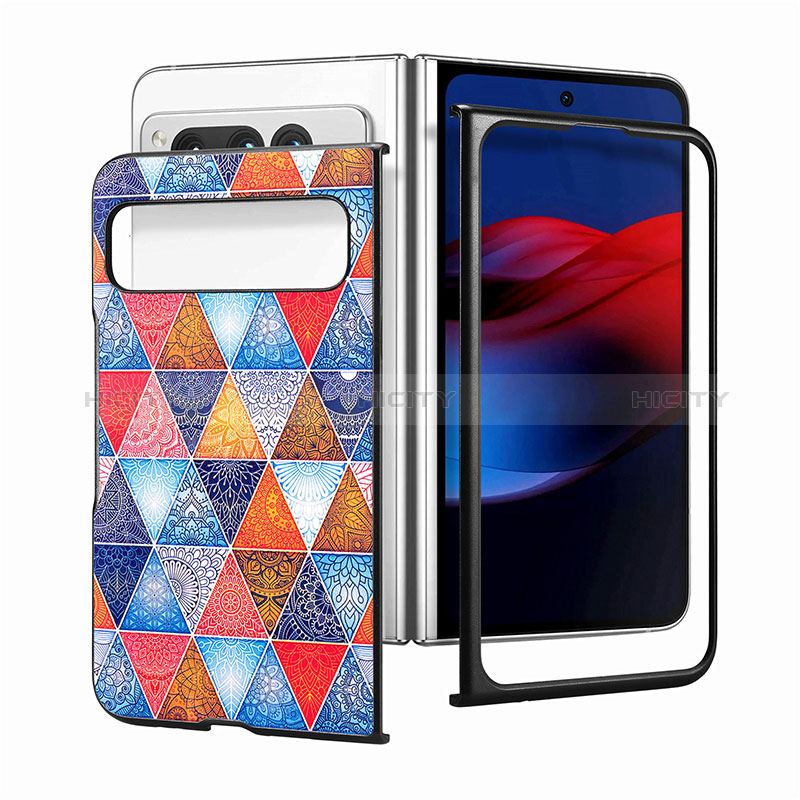 Funda Bumper Lujo Cuero y Plastico Mate Carcasa SD10 para Google Pixel Fold 5G