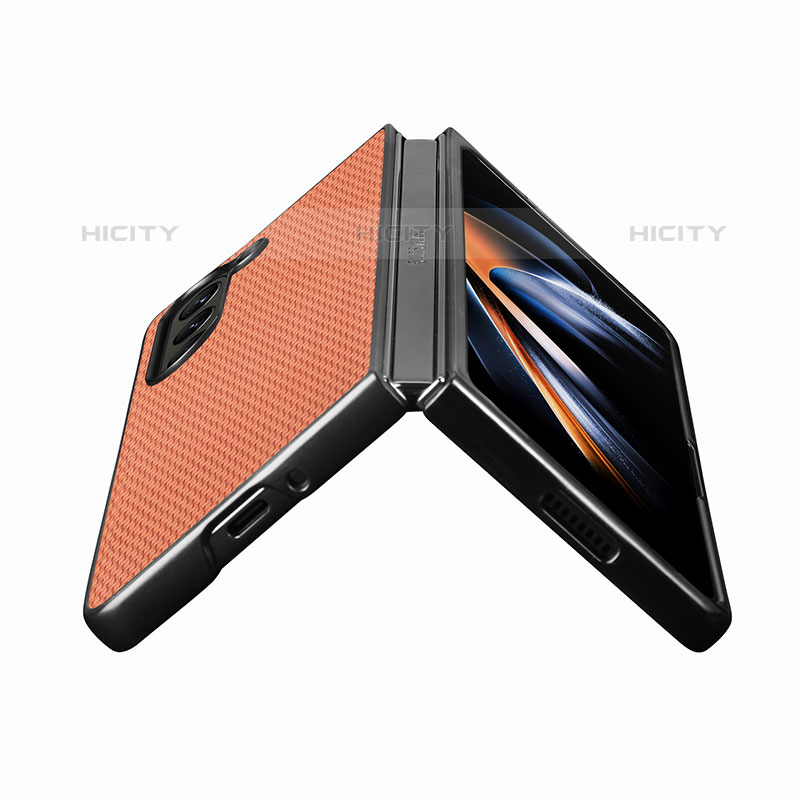 Funda Bumper Lujo Cuero y Plastico Mate Carcasa SD2 para Samsung Galaxy Z Fold5 5G