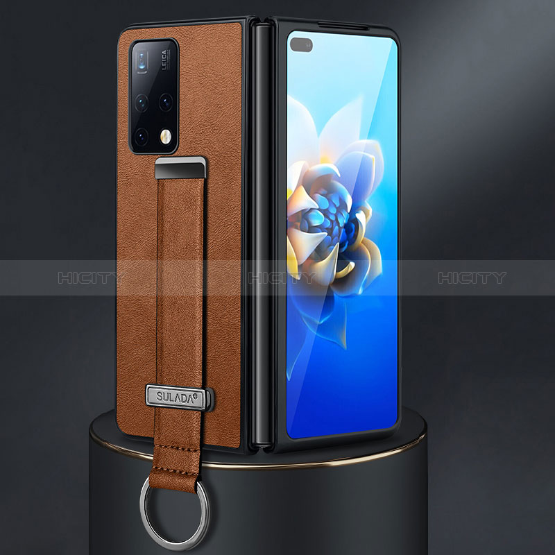 Funda Bumper Lujo Cuero y Plastico Mate Carcasa SD3 para Huawei Mate X2