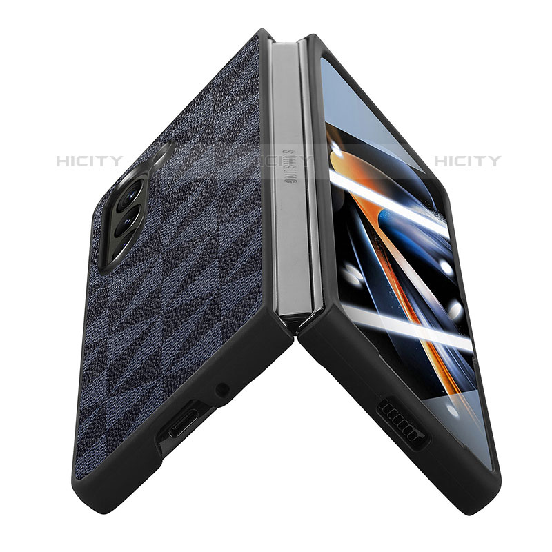 Funda Bumper Lujo Cuero y Plastico Mate Carcasa SD5 para Samsung Galaxy Z Fold5 5G