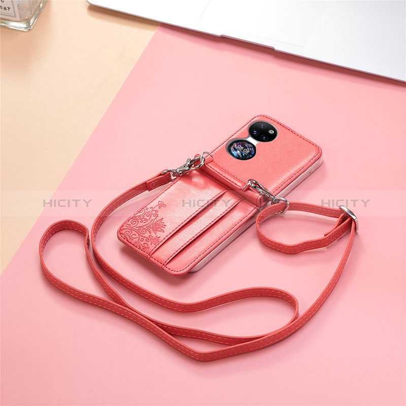 Funda Bumper Lujo Cuero y Plastico Mate Carcasa SD7 para Huawei Pocket S