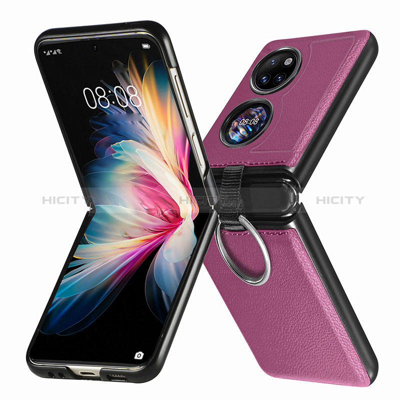 Funda Bumper Lujo Cuero y Plastico Mate Carcasa SD8 para Huawei Pocket S