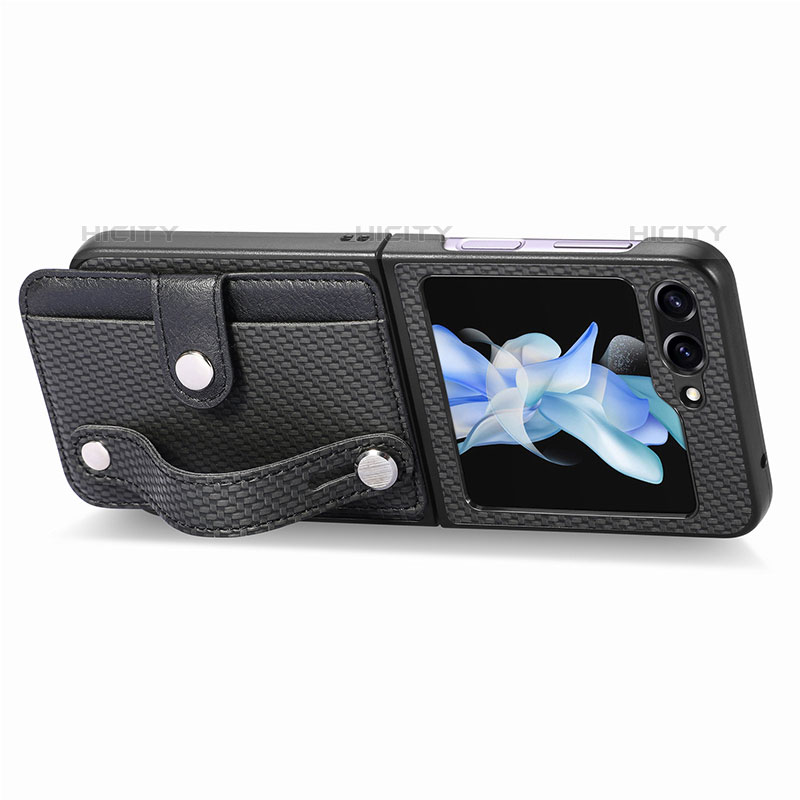 Funda Bumper Lujo Cuero y Plastico Mate Carcasa SD9 para Samsung Galaxy Z Flip5 5G