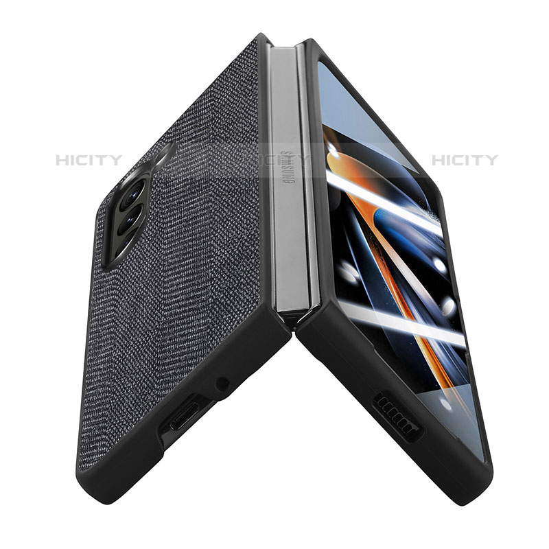 Funda Bumper Lujo Cuero y Plastico Mate Carcasa SD9 para Samsung Galaxy Z Fold5 5G