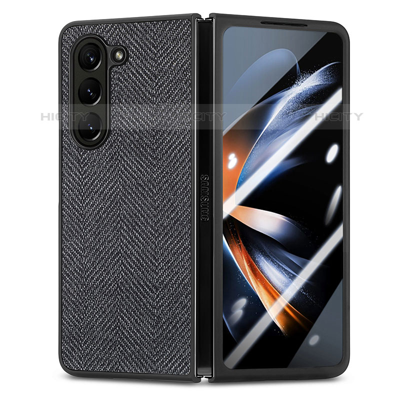 Funda Bumper Lujo Cuero y Plastico Mate Carcasa SD9 para Samsung Galaxy Z Fold5 5G