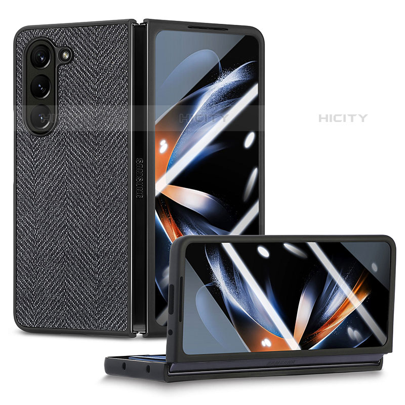 Funda Bumper Lujo Cuero y Plastico Mate Carcasa SD9 para Samsung Galaxy Z Fold5 5G