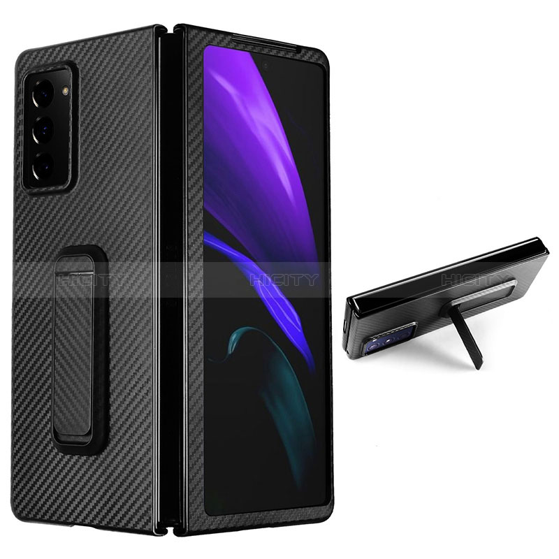 Funda Bumper Lujo Cuero y Plastico Mate Carcasa T01 para Samsung Galaxy Z Fold2 5G