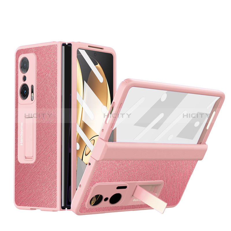 Funda Bumper Lujo Cuero y Plastico Mate Carcasa ZL1 para Huawei Honor Magic V 5G